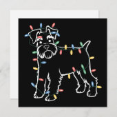 Schnauzer Hunde Baum Weihnachten Xmas Haustier Tie (Vorne/Hinten)