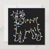 Schnauzer Hunde Baum Weihnachten Xmas Haustier Tie (Vorderseite)