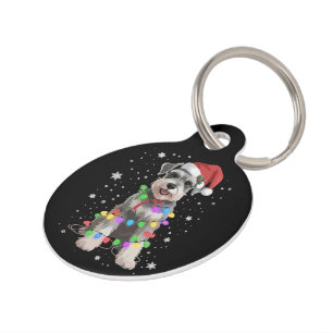 Schnauzer Hunde Baum Weihnachten Xmas Haustier Tie Haustiermarke