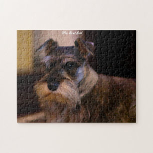 Schnauzer-Hunde-Puzzles. Puzzle