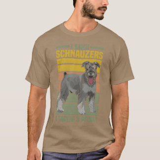 Schnauzer-Hunde-Retrofamilie T-Shirt