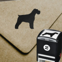 Schnauzer Hunde-Silhouette mit natürlichen Diskett
