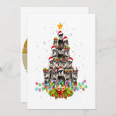 Schnauzer Hunde Trewein Weihnachten Weihnachten We (Vorne/Hinten)