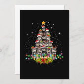 Schnauzer Hunde Trewein Weihnachten Weihnachten We Ankündigung (Vorne/Hinten)