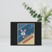 Schnauzer | Hundebesitzer Schnauzers Postkarte (Stehend Vorderseite)