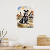 Schnauzer - Hundekunst drucken Poster (Küche)