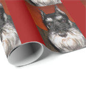 Schnauzer-HundePackpapier Geschenkpapier (Rolleneckpunkt)