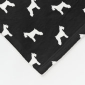 Schnauzer-HundeSilhouettedecke Fleecedecke (Ecke)