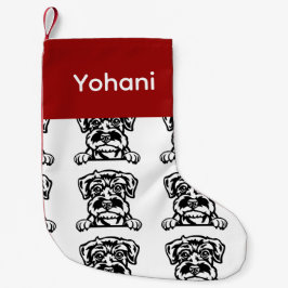 Schnauzer Hundesocken Maßgeschneiderte Hundesocken Kleiner Weihnachtsstrumpf