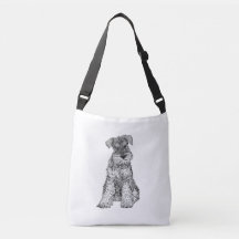 Schnauzer-Hundetasche, verdoppeln sich mit Seiten