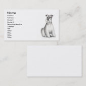 Schnauzer-HundeVisitenkarte Visitenkarte (Vorne/Hinten)