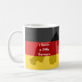 Schnauzer "ich weiß wenig deutsche" Kaffee-Tasse Kaffeetasse (Links)