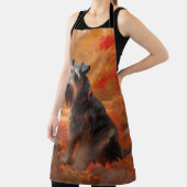 Schnauzer im Herbst Leaves Fall Inspiriert Schürze (InSitu)