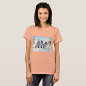 Schnauzer im Winter T-Shirt (Vorne ganz)