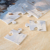 Schnauzer im Winterschnee Puzzle (Seite)