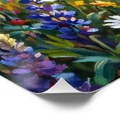 Schnauzer in Wildflower Meadow Poster (Ecke)