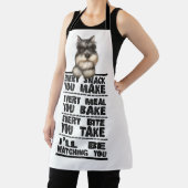 Schnauzer jeden Imbiss, den Sie Schürze machen (InSitu)