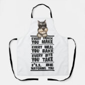 Schnauzer jeden Imbiss, den Sie Schürze machen (Vorderseite)