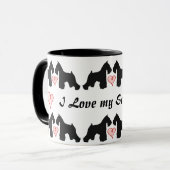 Schnauzer-Kaffee-Tasse Tasse (Vorderseite Links)