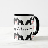 Schnauzer-Kaffee-Tasse Tasse (VorderseiteRechts)