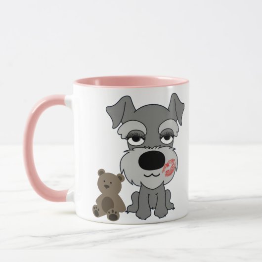 Schnauzer-Kaffee-Tasse Tasse (Links)