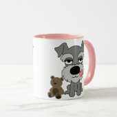 Schnauzer-Kaffee-Tasse Tasse (VorderseiteRechts)