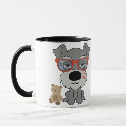 Schnauzer-Kaffee-Tasse Tasse (Links)
