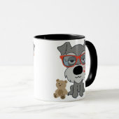 Schnauzer-Kaffee-Tasse Tasse (VorderseiteRechts)