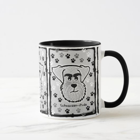 Schnauzer-Kaffee-Tasse Tasse (Rechts)