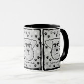 Schnauzer-Kaffee-Tasse Tasse (VorderseiteRechts)