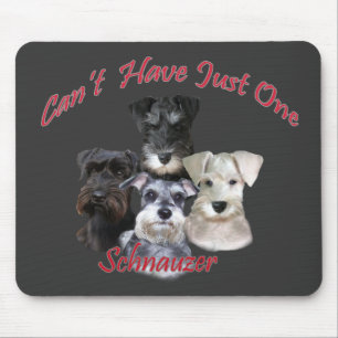 Schnauzer kann gerade ein nicht haben mousepad
