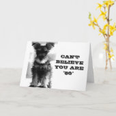 SCHNAUZER KANN NICHT GLAUBEN, DASS SIE SICH AM GEB KARTE (Gelbe Blume)