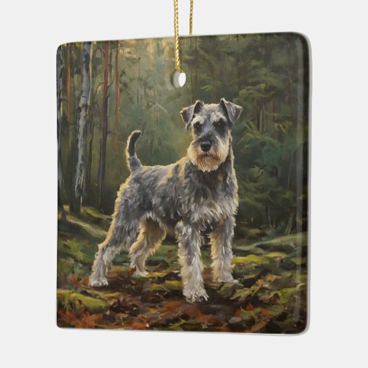 Schnauzer  keramikornament (Links)