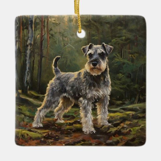Schnauzer  keramikornament (Vorderseite)