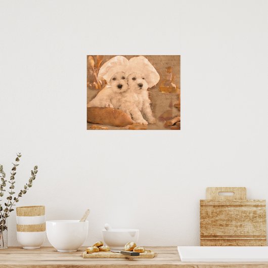 Schnauzer Koch Küche Print Poster (Küche)