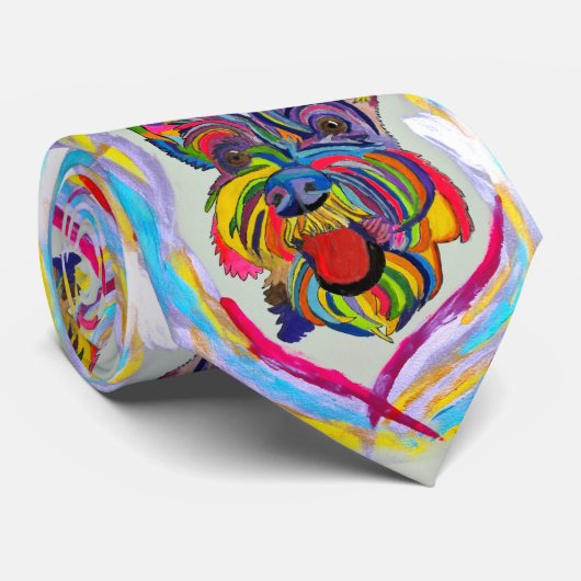 Schnauzer-Krawatte Krawatte (Gerollt)