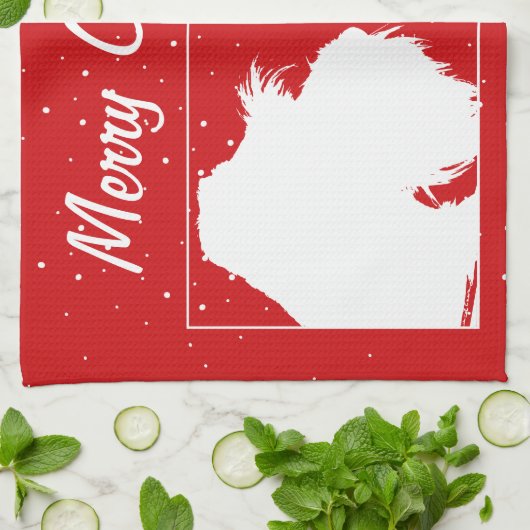 Schnauzer Küchentuch (Gefaltet)