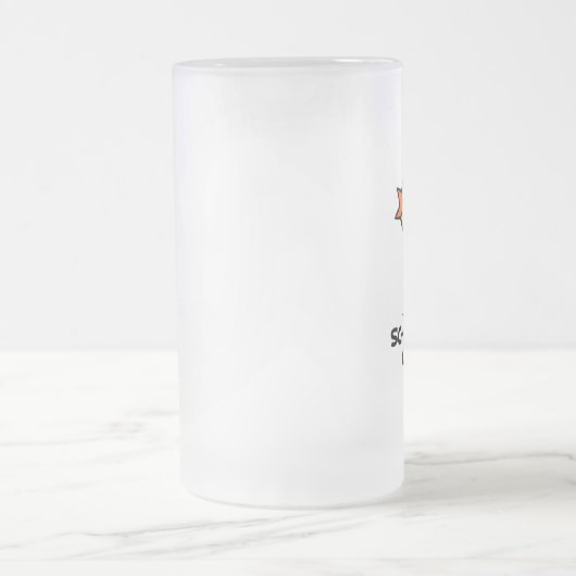 Schnauzer-Küken Mattglas Bierglas (Mittel)