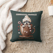 Schnauzer Kuscheln & Heiße Schokolade Kissen (Decke)