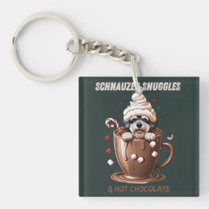 Schnauzer Kuscheltiere & Heiße Schokolade Schlüsselanhänger