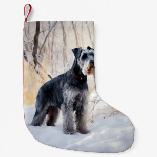 Schnauzer Lass es schneien Weihnachten Kleiner Weihnachtsstrumpf