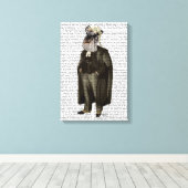 Schnauzer Lawyer Leinwanddruck (Insitu (Holzboden))