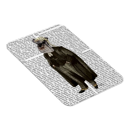 Schnauzer Lawyer Magnet (Rechte Seite)