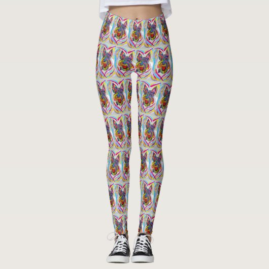 Schnauzer Leggings (Vorderseite)