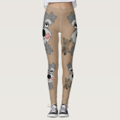 Schnauzer-Leggings Leggings (Vorderseite)