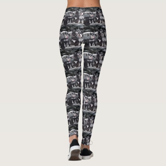 Schnauzer-Leggings Leggings (Rückseite)