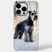 Schnauzer Let It Schnee Weihnachten Case-Mate iPhone Hülle (Rückseite)