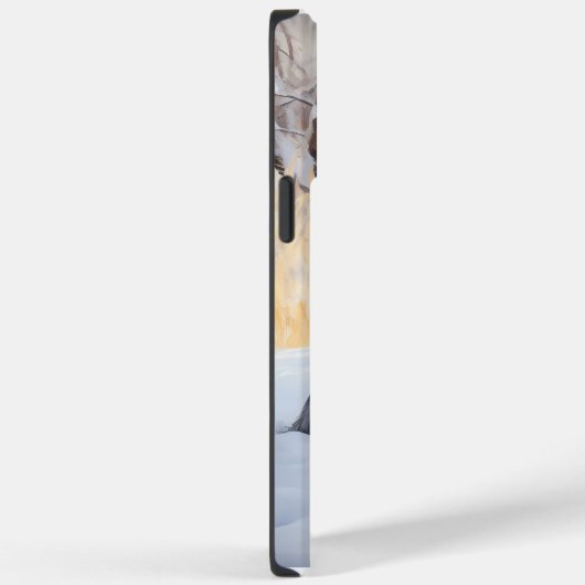 Schnauzer Let It Schnee Weihnachten Case-Mate iPhone Hülle (Rückseite / Rechts)