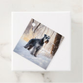 Schnauzer Let It Schnee Weihnachten Geschenkanhänger (Beispiel)