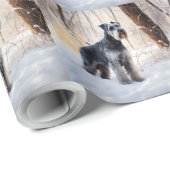 Schnauzer Let It Schnee Weihnachten Geschenkpapier (Rolleneckpunkt)